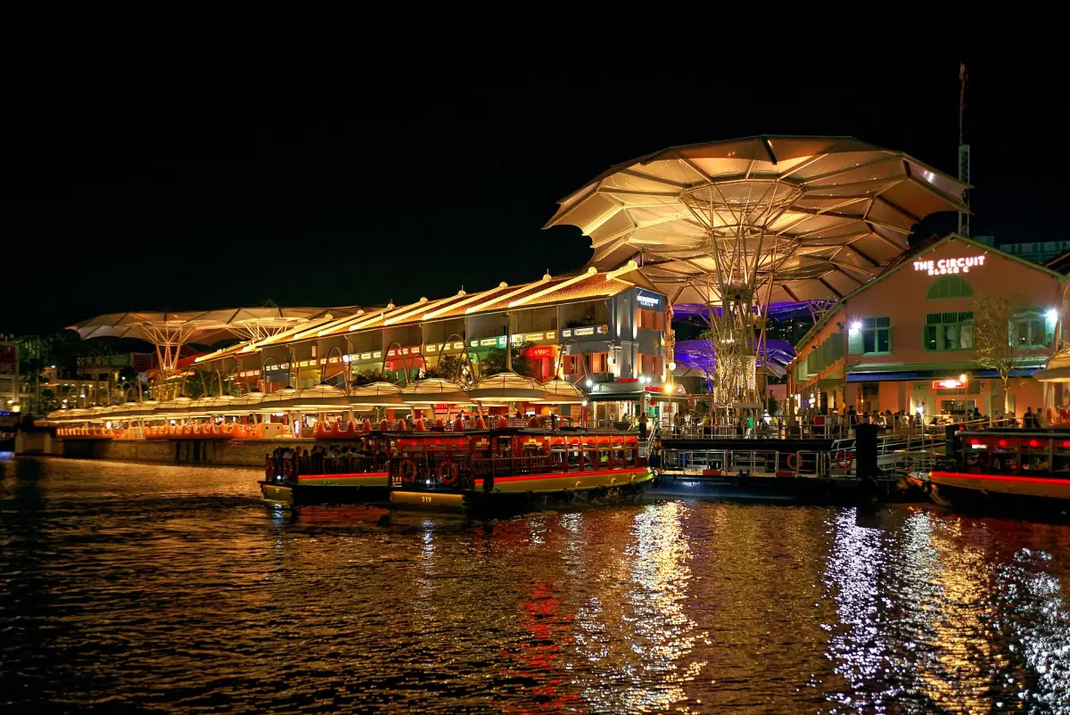 Clarke Quay at night