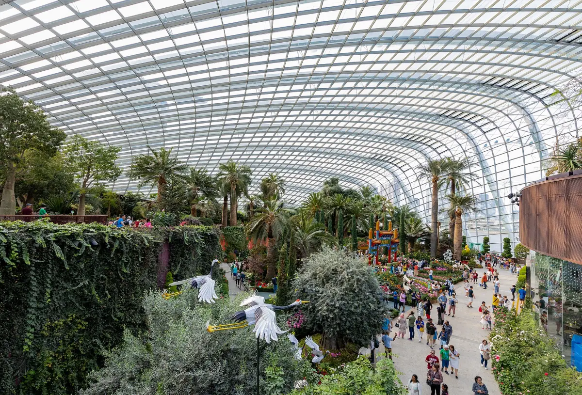 Inside the Flower Dome