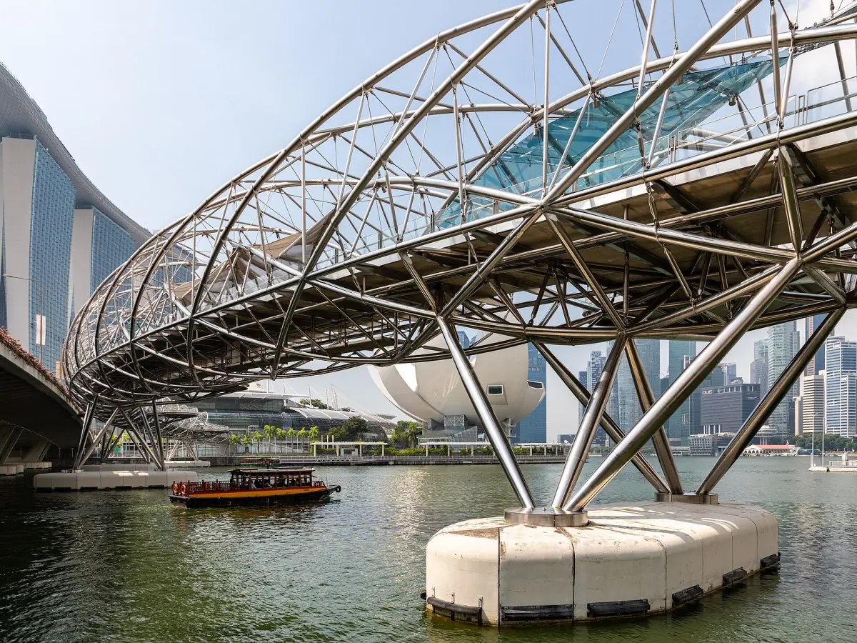 The Helix Bridge by day