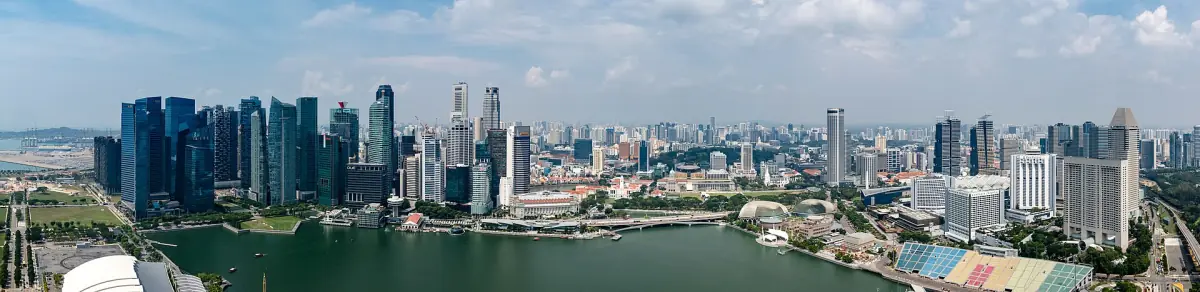 City skyline seen from the SkyPark